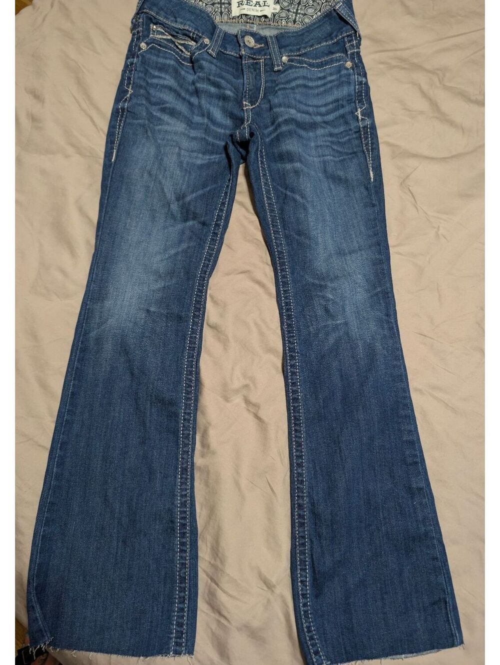 Ariat Real Denim Women's Bootcut Jeans Size 26S Blue